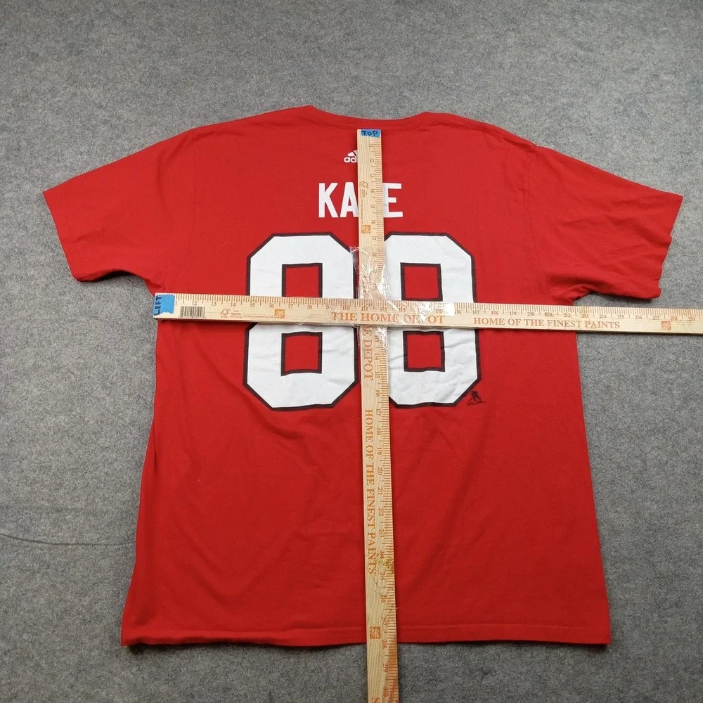 Chicago Blackhawks Shirt Mens XL Red NHL‎ Hockey Kane 88 Adidas Graphic Tee